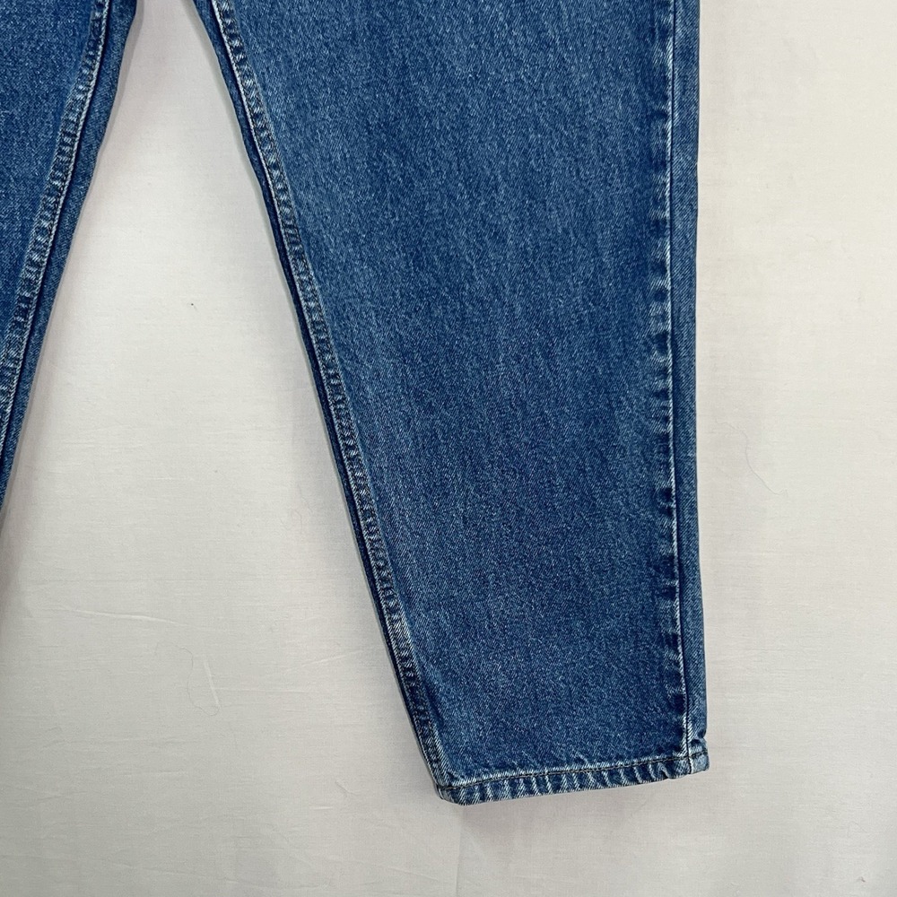 Vintage LL Bean Traveler Jeans Womens Petite 16 Blue Denim Comfort Waist Tapered - Picture 4 of 12